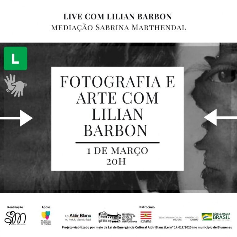 Fotografia e Arte é Tema de Live com Lilian Barbon em 1º de Março