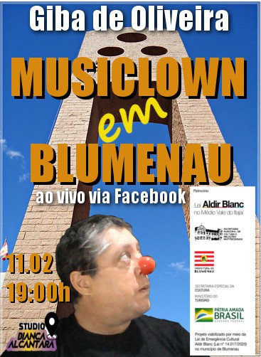 Giba de Oliveira Apresenta o Espetáculo Musiclown Online