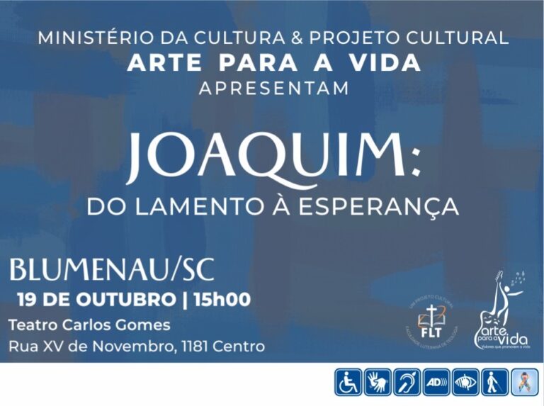 O Teatro Musical “JOAQUIM: Do Lamento à Esperança” chega a Blumenau