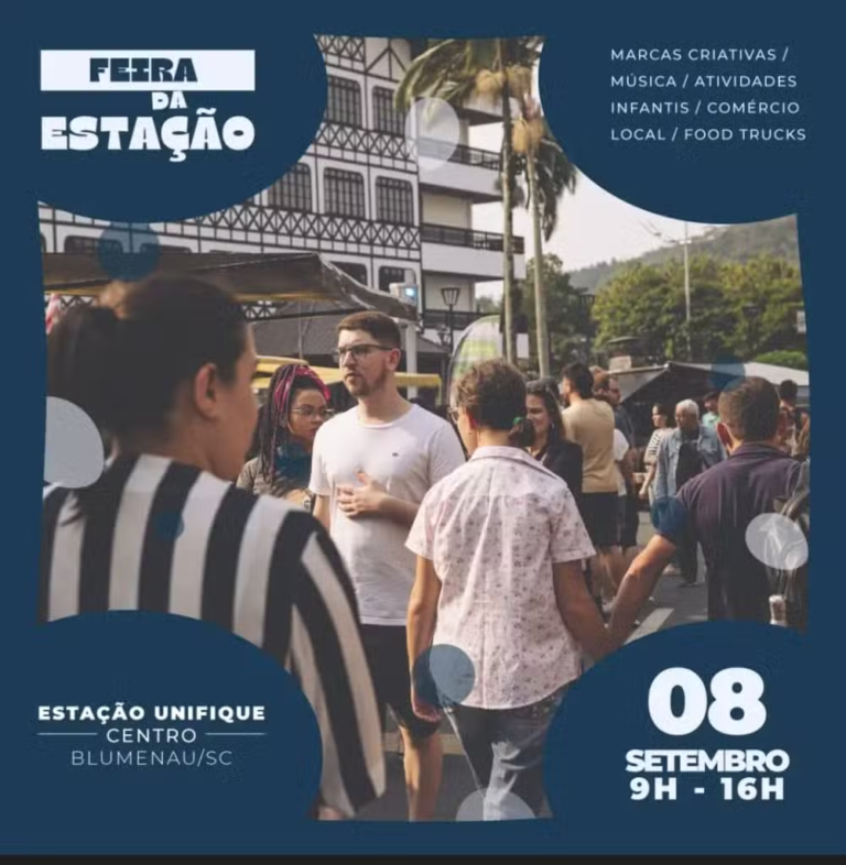 Feira da Estação: 60 Marcas Autorais Ocuparão as Ruas de Blumenau Neste Domingo