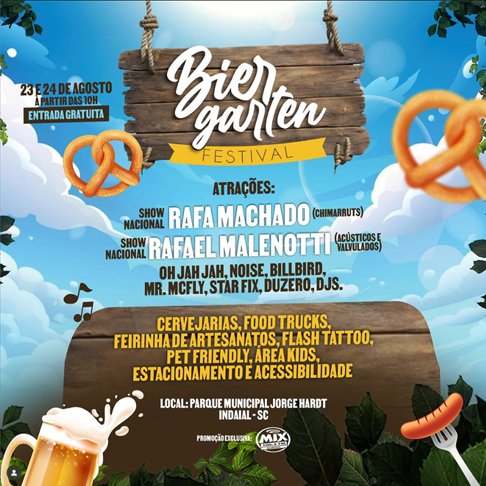 Biergarten Festival 2025: música, cultura e cerveja artesanal no coração de Indaial