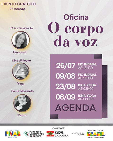 2ª edição da Oficina “O Corpo da Voz” convida o público para uma jornada gratuita de autoconhecimento e expressão