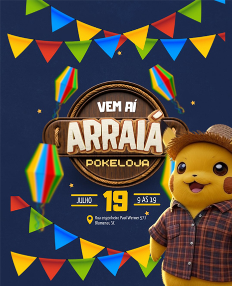 Pokêloja de Blumenau anuncia “Arraiá da Pokêloja”, para o dia 19 de julho