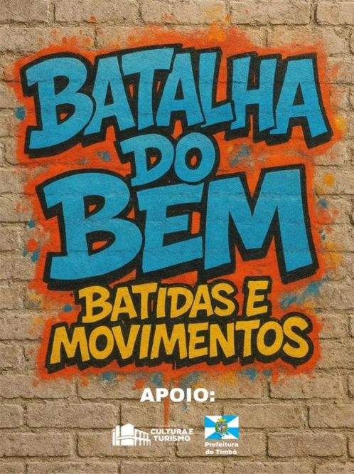 Batalha do Bem movimenta Timbó com cultura Hip Hop e solidariedade