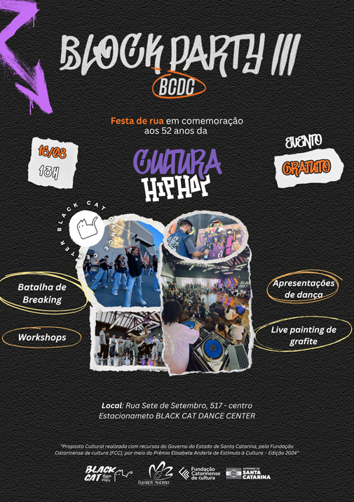 Blumenau celebra a cultura hip hop na terceira edição da Block Party
