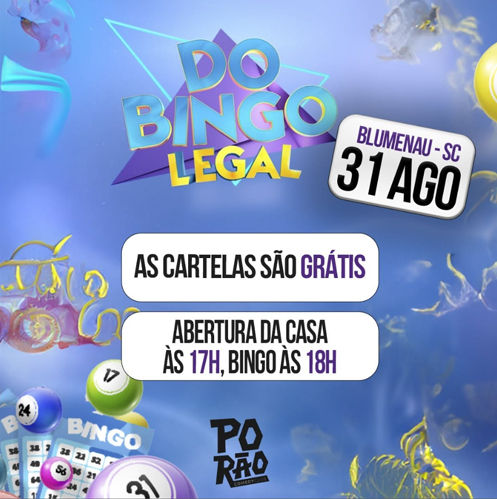 DoBingo Legal com Miro Pavi retorna ao Porão Comedy Club em Blumenau