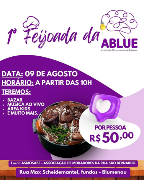 Feijoada Solidária da ABLUE une sabor, música e solidariedade em Blumenau