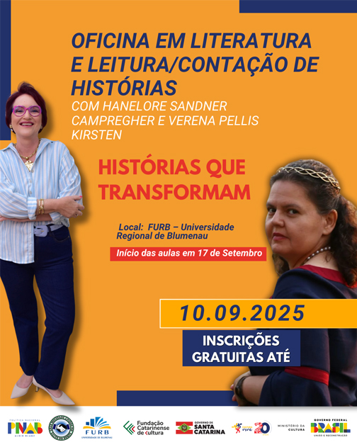 Projeto Mocidade em Ação abre abre inscrições para oficina gratuita de literatura e contação de histórias em Blumenau