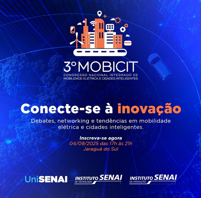 Jaraguá do Sul recebe 3º MOBICIT – Congresso Integrado de Cidades Inteligentes e Mobilidade Elétrica