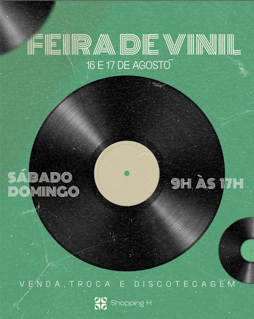Feira de Vinil do Shopping H promete dois dias de música, garimpo e nostalgia